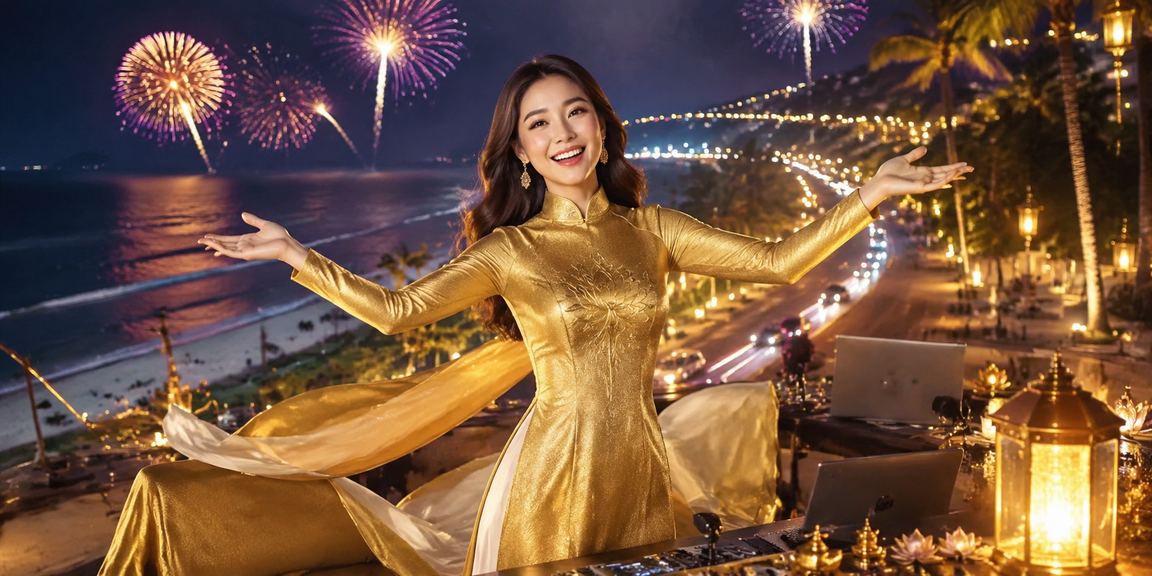 Người dùng đăng ký tài khoản trên thiết bị di động tại bờ biển Mũi Né